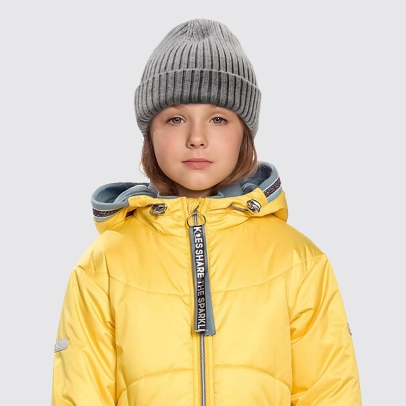 ACTLATI Kids Merino Wool Beanie Hat Winter Boys Girls Ribbed Knit Beanies Caps Unisex Cuffed Skull Caps 7-14 Years - Image 5